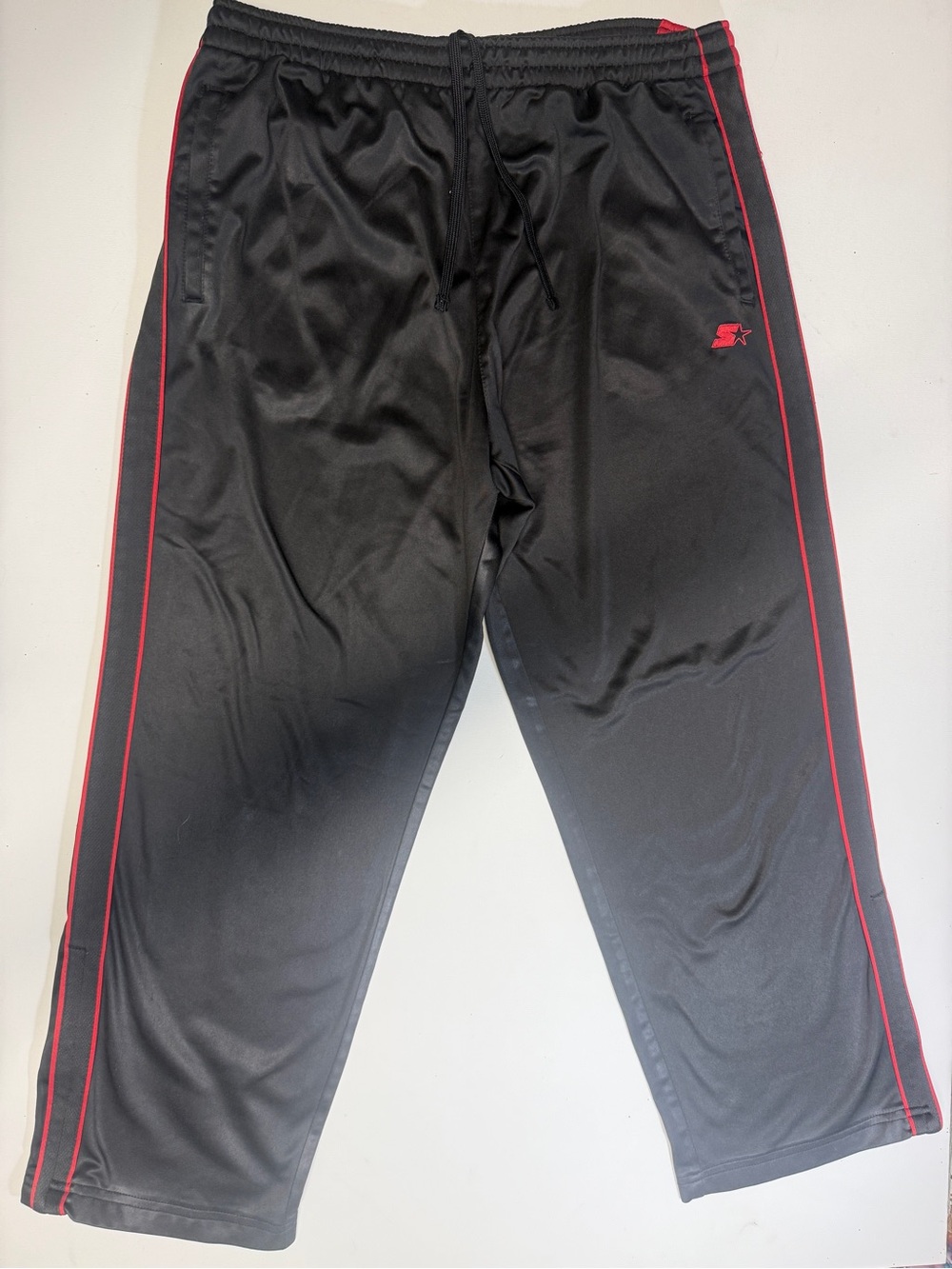 STARTER Black Sweatpants with White Logo - Picture 1 of 12